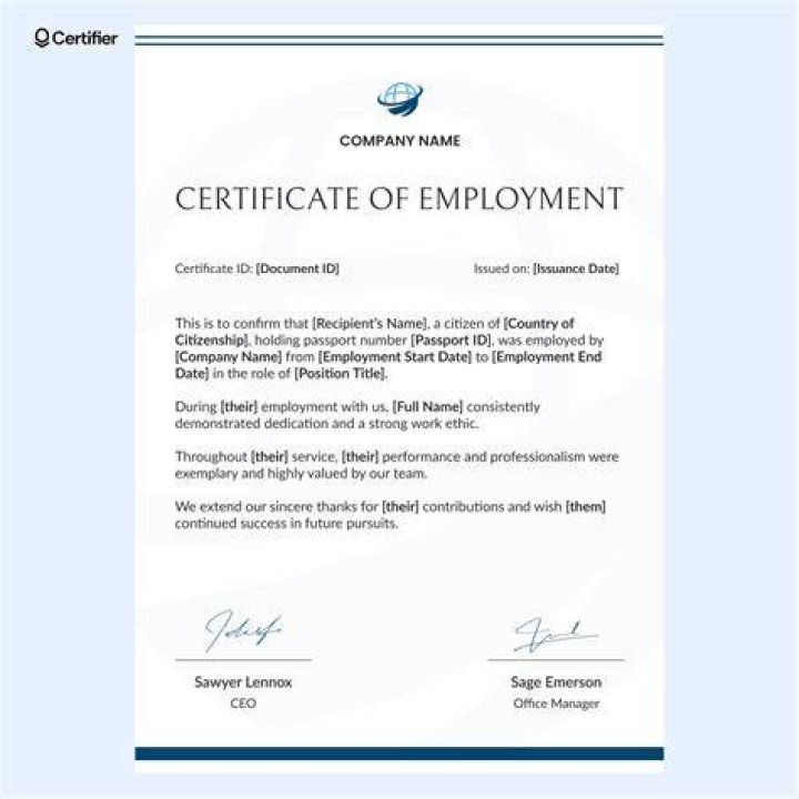 How do you certify an employee?