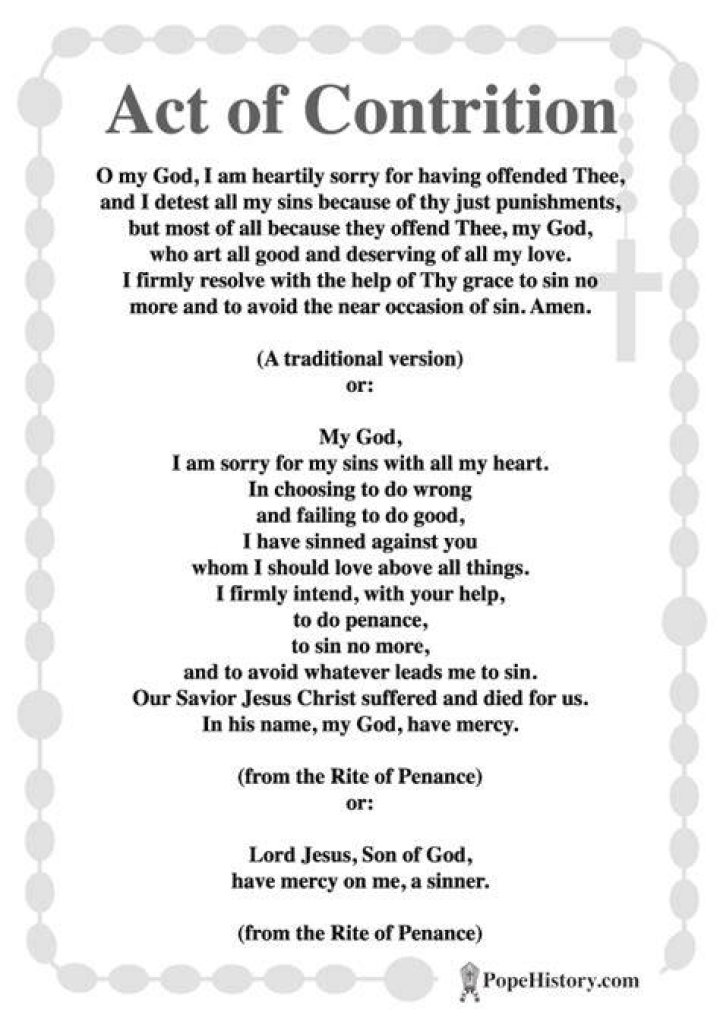 What actions are used during penance?