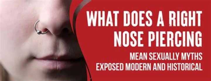 What does piercing of the nose mean?