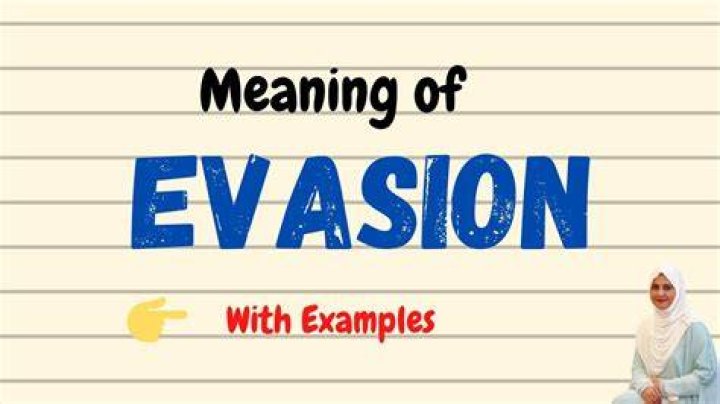 What is the synonym of evasion?