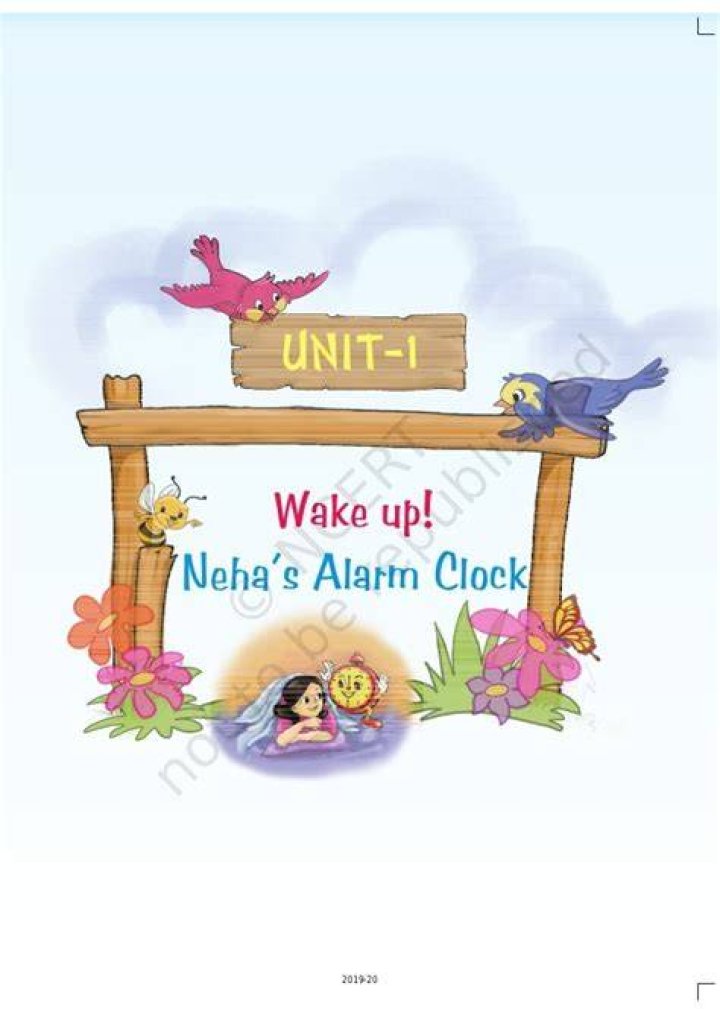 What time did Neha's alarm clock ring every morning?