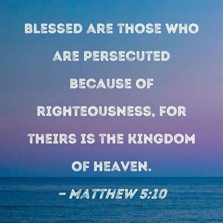 Who are persecuted for righteousness?